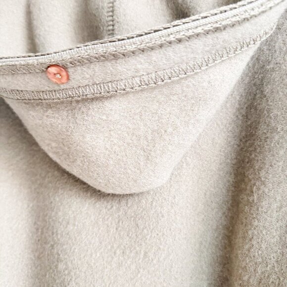 Vintage Linda Lundstrom La Parka Light Grey Classic Wool Short Parka M/L - Picture 8 of 10